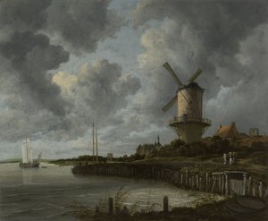 Le moulin à vent de Wijk bij Duurstede, vers 1668-70